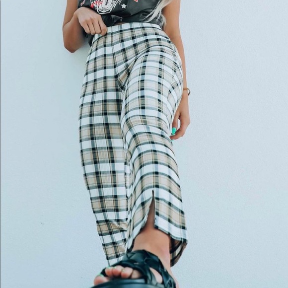 Plaid cropped pant sale - Picture 3 of 7